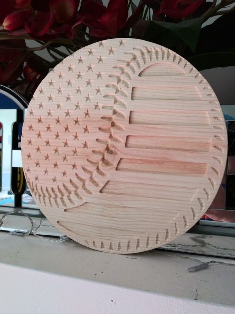 Cnc Projects Woodworking, Cnc Projects Ideas, Router Ideas, Wood Flags, Cnc Machine Projects, Baseball Flag, Cnc Router Projects, Flag Template, Cnc Ideas