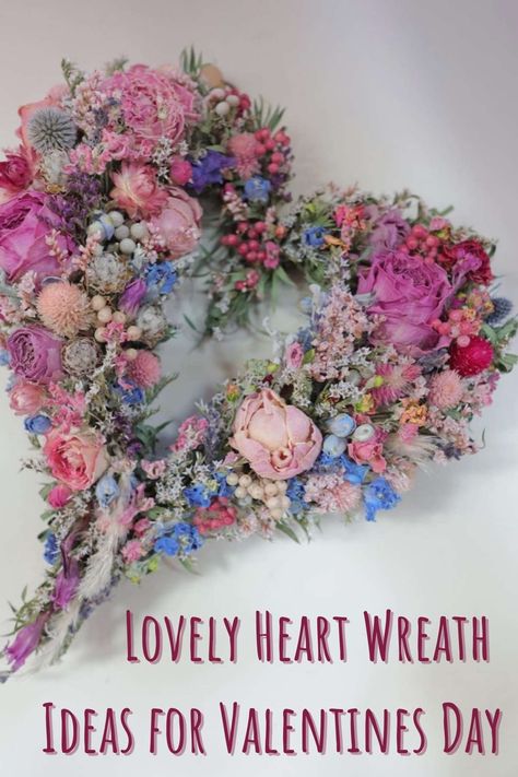 41 Lovely Heart Wreath Ideas for Valentines Day - PinkPopDesign Heart Wreath Ideas, Classic Wreath, Living Wreath, Heart Shaped Wreaths, Twig Wreath, Day Weddings, Heart Wreath, Wreath Forms, Pop Design