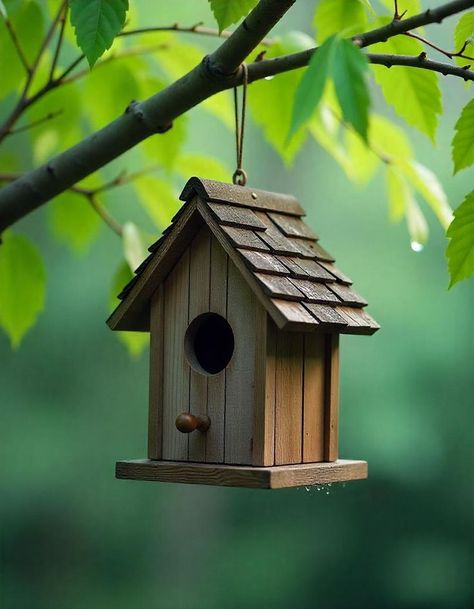 Birdhouse Building Create a DIY birdhouse using scrap wood or a ready-made kit to attract feathered friends. #outdoors #nature #adventure #hiking #photography #travel #naturephotography #explore #fishing #hunting #mountains #camping #landscape #outdoor Camping Landscape, Friends Outdoors, Using Scrap Wood, Diy Birdhouse, Mountains Camping, Landscape Outdoor, Hiking Photography, House Photography, Adventure Hiking