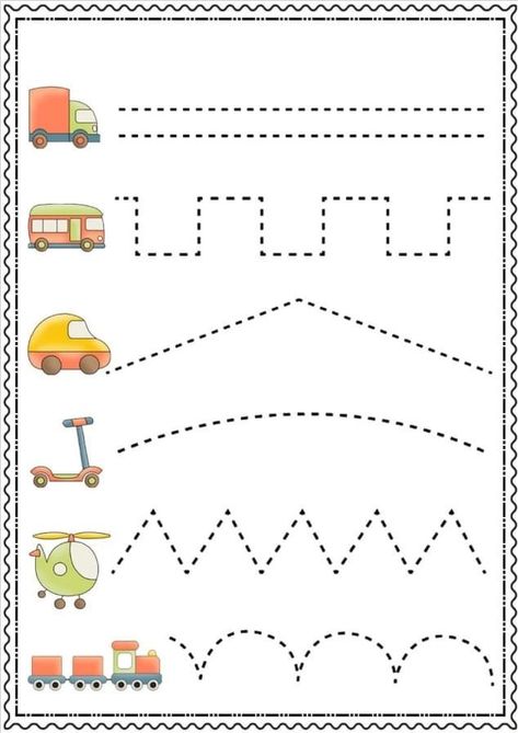 Fine Motor Tracing Activities, Tracing Worksheets Preschool Fine Motor, Grafomotoricke Vezbe, Trace The Lines Preschool Printables, Prewriting Activities Preschool, Preschool Line Tracing, Preschool Pattern Activities, Preschool Patterns, Preschool Activities Printable