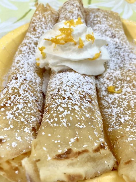 Lemon Crepes Recipe, Lemon Marscapone, Blueberry Crepes, English Muffin Breakfast Sandwich, Lemon Crepes, Spicy Ranch Dressing, Crepe Ingredients, Chewy Peanut Butter Cookies, Crepe Recipes