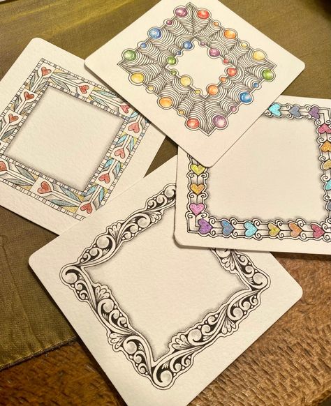 Diane Harpster Art | Join me for March Zentangle drawing classes. March 11 will be Tangled Border Frames. We'll create several tiles with border patterns in… | Instagram Zentangle Borders, February Newsletter, Doodle Zen, Zentangle Drawing, Border Patterns, Zentangle Flowers, Zentangle Ideas, Drawing Classes, Mandala Doodle