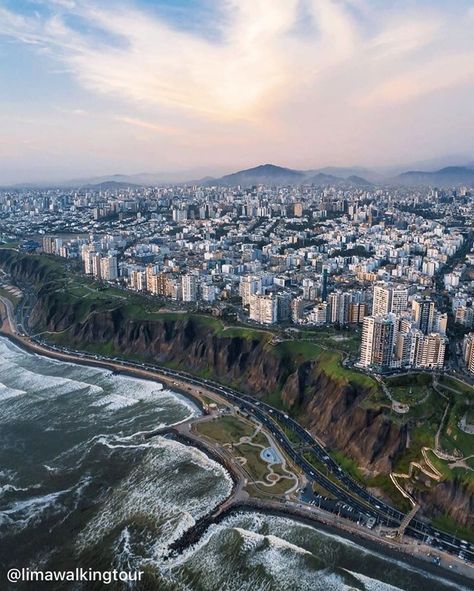 Lima is Peru’s capital, as well as the country's most populous city. The city covers an area of 2,672.3 square km, while the Lima Metropolitan Area, which includes the city and the seaport of Callao, has a total area of is 2,819.3 square km and a population of 12,140,000. Lima is the fourth-largest city in South America by population. Travel To Peru, Lima City, Travel Peru, Spanish Conquistador, Peru Travel, Best Sunset, Lima Peru, Machu Picchu, City Travel