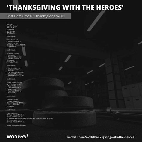 Thanksgiving Wod Crossfit, Thanksgiving Workouts, Crossfit Workout Plan, Thanksgiving Fitness, Hero Workouts, Crossfit Workouts Wod, Hero Wod, 50 Push Ups, Handstand Push Up