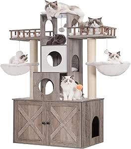 Condo Furniture, Litter Box Enclosure, Cat Towers, Gato Grande, Cat Litter Box Furniture, Furniture Scratches, Cat Cave, Cat Condo, Modern Cat