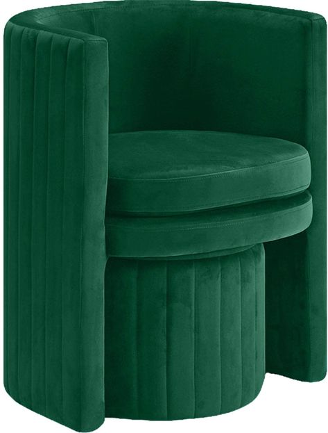 AmazonSmile: Meridian Furniture Selena Collection Modern | Contemporary Velvet Upholstered Accent Chair and Ottoman Set with Deep Channel Tufting, 25" W x 22.5" D x 30" H, Green : Home & Kitchen Green Velvet Accent Chair, Arm Chair With Ottoman, Accent Chair And Ottoman, Stylish Accent Chairs, Contemporary Accent Chair, Chair With Ottoman, Chair And Ottoman Set, Velvet Accent Chair, Meridian Furniture