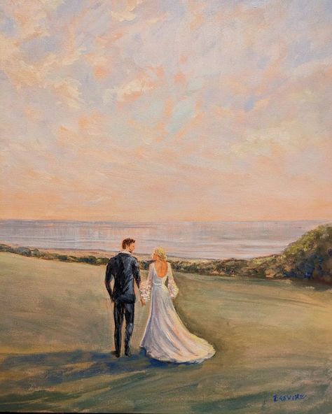 A quick walk together after the wedding and just before the reception is a perfect moment to capture in a painting! 🩷 #justmarried #liveweddingpainting #liveweddingartist #oceanhouseweddings #watchhillwedding #bethbeeart #weddedbliss #rhodeislandwedding #riwedding #riweddingvendor #riweddings Wedding Reception Painting, Wedding Artist, Live Wedding Painting, After The Wedding, Wedding Painting, Rhode Island Wedding, Inspiration Painting, Walk Together, Ocean House