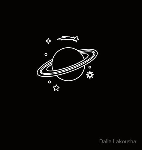 Planet Asthetic Picture, Space Planet Aesthetic, Universe Aesthetic Drawing, Aesthetic Planet Pictures, Planet Background Aesthetic, Planet Illustration Design, Space Icons Aesthetic, Black Background White Drawing, Space Planets Aesthetic