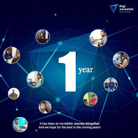 We thank you all for being a part of our company's success on this lovely and charming day of our 1st corporate anniversary. You are all among the best young, creative, and vibrant coworkers who have contributed greatly to the company's success via your dedication and hard work. #DigiVersatileSol #DigiVersatileSolutions #anniversary #1stanniversary #Celebration #oneyearanniversary #Congratulations #business #advertising #graphicdesign #seocompany #digitalmarketing #socialmediamarketing One Year Business Anniversary Ideas, Business Anniversary Ideas, Corporate Anniversary, Anniversary Poster, Company Anniversary, Work Anniversary, Creative Poster Design, One Year Anniversary, 1st Anniversary