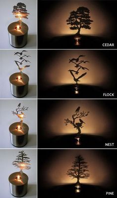 Adam Frank, Shadow Lamp, Led Lamp Design, Wall Lamp Design, Shadow Art, Creative Lighting, Wood Lamps, Diy Lamp, Ideas Aesthetic