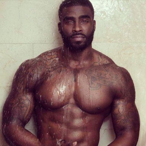 Dark Drippings  #alphablackmen #blackman #blackmen #alpha #guys #swag #dope #selfie #hunk #hot #atlanta #miami #dmv #newyork #la #london #paris #urban #bae #eyecandy #fitguys #beard #beardgang #fitness #muscles #tattoos #chocolate #abs #scruff #guyswithink Chocolate Men, Black God, Dark Skin Men, Moustaches, The Perfect Guy, Black Man, The Shower, Man Photo, Black Boys