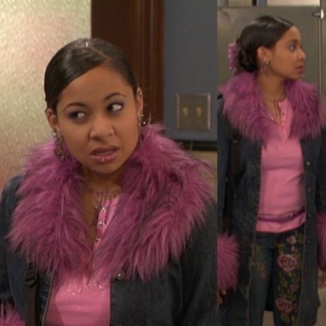 B.a.p.s Movie Outfits, Raven Simone Outfits, Raven Simone Early 2000s, Raven Baxter Hairstyles, Raven Symone 2000s Outfits, That's So Raven Outfits, Thats So Raven Outfit, One On One Tv Show, Iconic Tv Show Characters