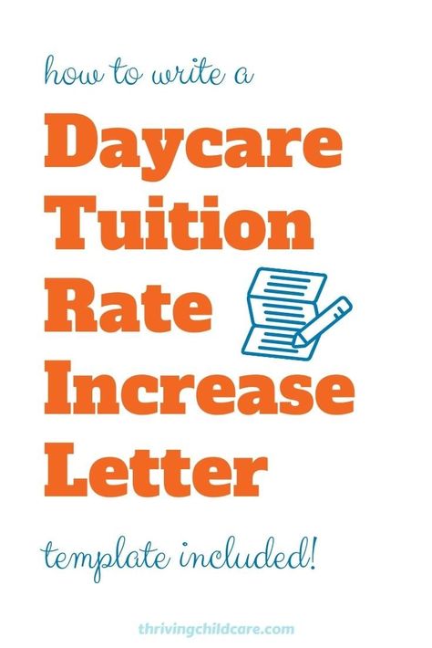 Here's how to address a daycare tuition rate increase so you can sidestep those awkward moments. Daycare Rates, Communication With Parents, Opening A Daycare, Daycare Setup, In Home Childcare, Daycare Business Plan, Daycare Business, Care Giver, Home Childcare