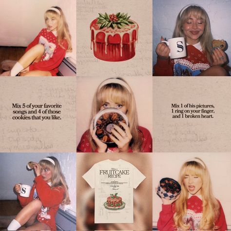 Sabrina Carpenter Christmas, Aesthetic Sabrina Carpenter, Sabrina Carpenter Aesthetic, Carpenter Aesthetic, Christmas Widgets, Sweet Aesthetic, Christmas Desktop, Fruitcake Recipes, Christmas Albums