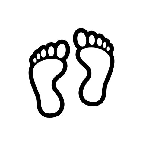 Baby Footprint Outline Footsteps Drawing, Baby Footprint Tattoo, Cat Paw Tattoos, Hand Outline, Feet Drawing, Dinosaur Cartoon, Fall Arts And Crafts, Baby Footprint, Simple Hand Embroidery Patterns