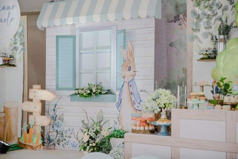 Peter Rabbit Birthday Party Ideas | Photo 1 of 20 | Catch My Party Peter Rabbit Theme Party, Peter Rabbit Birthday Party, Rabbit Birthday Party, Confetti Theme, Peter Rabbit Birthday, Rabbit Birthday, Peter Rabbit Party, Rabbit Photos, Rabbit Baby