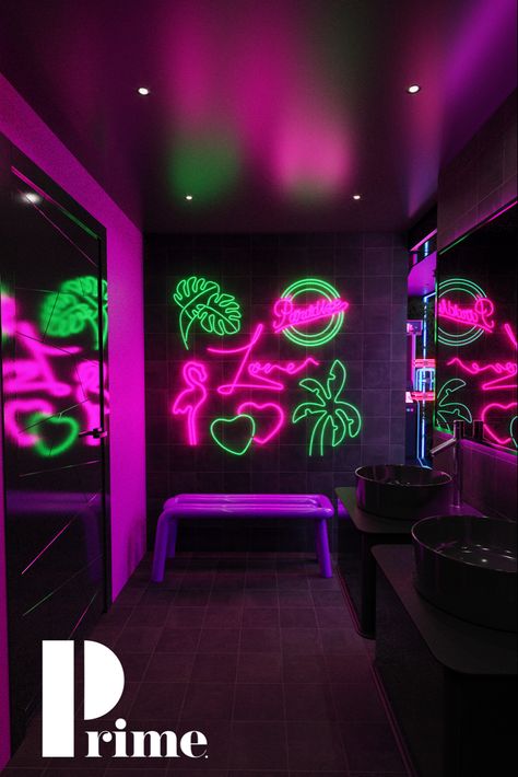 Den Inspiration, Neon Jungle, The Avatar, Avatar Movie, Earth Homes, Commercial Design, Blue And Pink, Bar Design, Karaoke