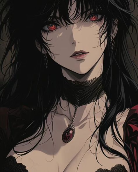 Vampire Lady Art, Vampire Ladies, Anime Vampire Female, Vampire Character, Vampire Lady, Vampire Woman, Dc Pfp, Vampire Lord, Vampire Girl