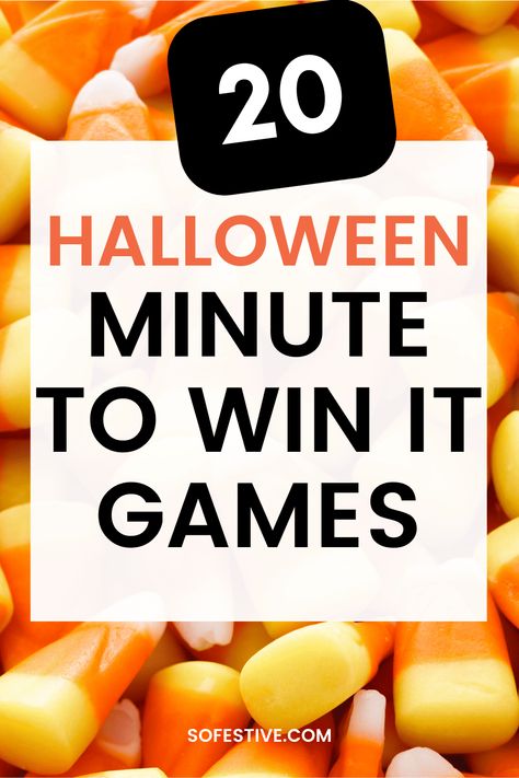 Easy Halloween Minute To Win It Games, Halloween Games At Work, Fun Kid Halloween Games, Halloween Themed Team Building Games, Halloween Punch Board Game, Easy Halloween Classroom Games, Fall Themed Minute To Win It Games, Easy Classroom Halloween Games, Halloween Soccer Games