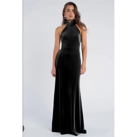 Jenny Yoo Lennox Long Maxi Velvet Halter Neckline Ball Gown Dress Black Stretch Zip Up Back Zipper Padded Built In Bra Formal Bridesmaid Wedding Guest Black Tie Women’s Size 8. Nwt, New With Tags Approx Measurements Laid Flat Pit To Pit: 16 Inches Full Length: 62 Inches Black Tie Women, Wedding Guest Black Tie, Velvet Halter Dress, Ball Gown Dress, Tie Women, Halter Gown, Jenny Yoo, Bridesmaid Wedding, Ball Gown Dresses