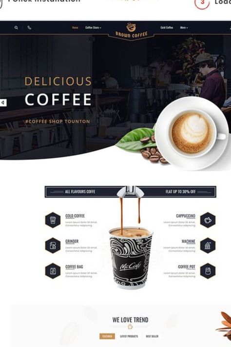 Landing Page Coffee Landing Page, Ui Landing Page, Landing Page Inspiration, Landing Page Examples, Vegan Hummus, Homemade Muesli, Vegan Crackers, Gourmet Vegan, Meal Suggestions