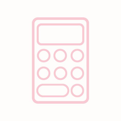 Calculator Pink Calculator Icon, Calculator Logo, Apps Wallpaper, Calculator App Icon, Iphone Inspiration, Calculator Icon, Iphone Widgets, Coquette Wallpaper, Pink And White Background