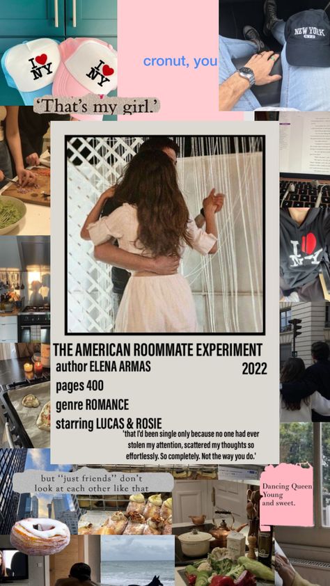 Rosie And Lucas, Roommate Experiment, Books 2023, Novels To Read, Book Aesthetics, Romantic Books, Nova York, I ❤ Ny, Book Boyfriends