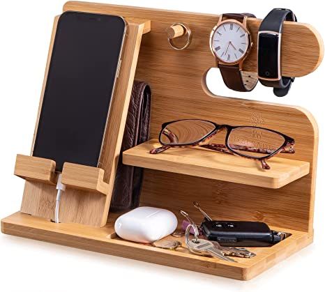 Apple Watch Holder, Nightstand Organizer, Jewellery Workshop, Birthday Gifts For Dad, Phone Docking Station, Decor Shelves, Table Organizer, Christmas Diy Wood, Door Design Photos