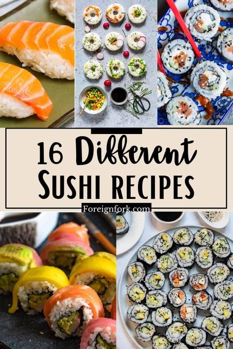 Kani Sushi, Salmon Sushi Recipes, Homemade Sushi Rolls, Sushi Guide, Traditional Sushi, Sushi Bowls, Sushi Recipes Homemade, Making Sushi, California Rolls