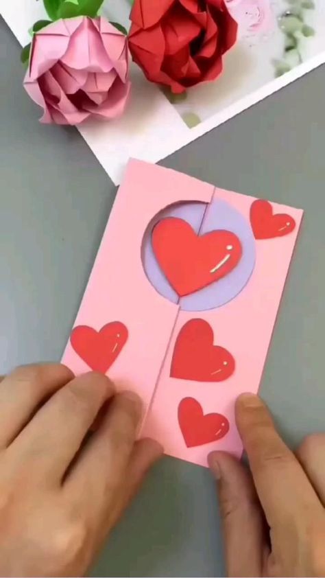 Loving Paper Craft❤️❣️ in 2022 | Paper crafts diy kids, Hand crafts for kids, Birthday card craft Diy Cards Valentines, Diy Cards Handmade Pop Up, Anniversary Pop Up Card Diy, Diy Gifts For Anniversary, Valentine’s Day Cards Diy, Valentine Card Diy, Creative Valentine Cards, Hadiah Diy, Kraf Kertas