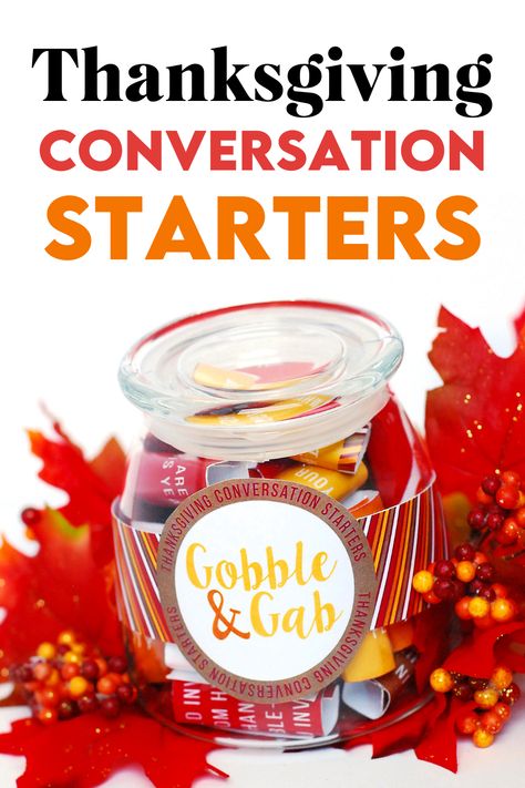 Free Thanksgiving Conversation Starters for Families Thanksgiving Conversation Starters Free Printable, Thanksgiving Conversation Starters, Dinner Conversation Starters, Thanksgiving Questions, Thanksgiving Gratitude, Unique Thanksgiving, Fun Conversation Starters, Sentence Starters, Conversation Cards