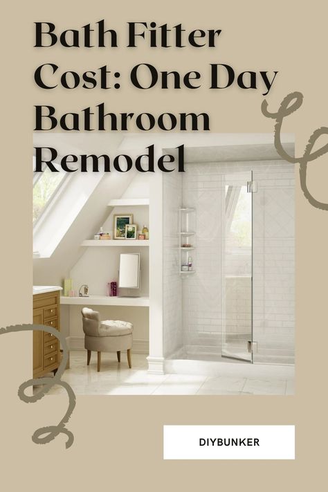 One day bathroom remodels sound unrealistic, but they are totally possible! Bath Fitter is a company that will customize a bath or shower to your bathroom and install in one day. You get to pick the design too! #bathroom #bathroomremodel #diybunker Bath Fitter, Tub Remodel, Tub To Shower Conversion, Shower Conversion, Acrylic Tub, Bathroom Remodels, Bath Or Shower, Selling Your House, Shower Remodel