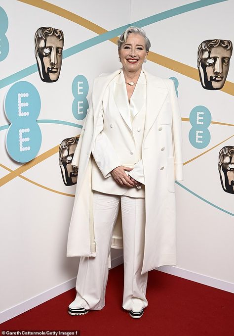 Baftas 2023, Greg Wise, Millie Brady, Tamara Ralph, 2023 Red Carpet, Jessica Henwick, Bus Girl, Cream Suit, Supportive Husband