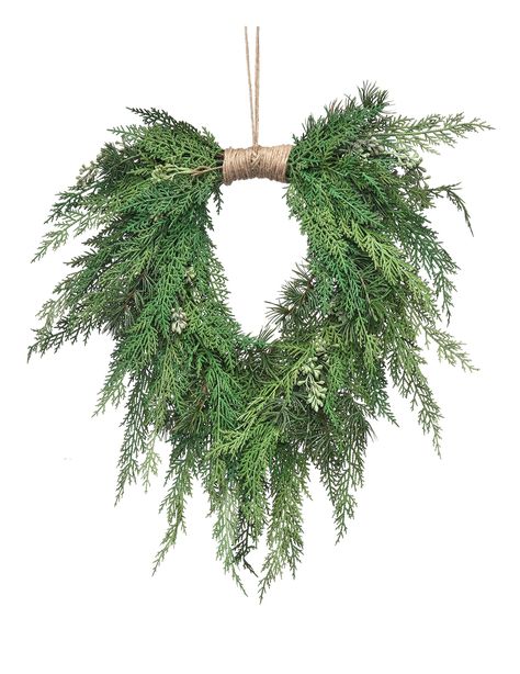 Cedar Wreath, Wreath Natural, Outdoor Wreath, Window Wreath, Jute Hanging, Harvest Wreath, Outdoor Wreaths, Artificial Wreath, Green Wreath