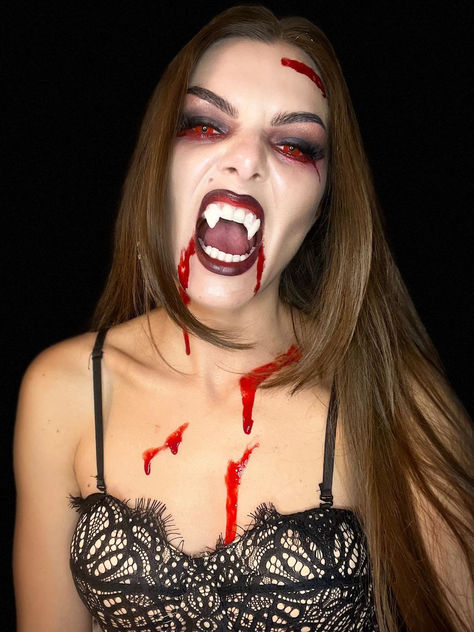 Crafted from durable materials, you can reuse them for multiple events and unleash your inner creature year after year. Halloween makeup ideas. Fake Vampire Teeth, Teeth Accessories, Realistic Vampire, Fake Fangs, Tooth Costume, Werewolf Vampire, Teeth Fangs, Cosplay Halloween Costumes, Vampire Fangs