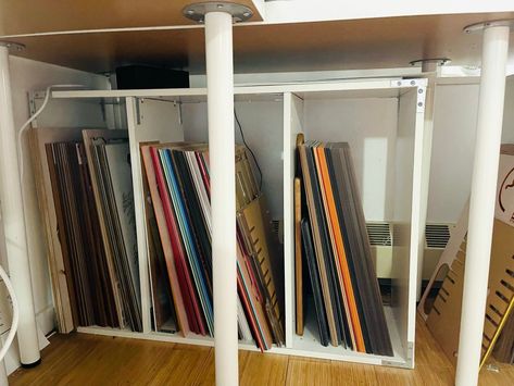 5 Craft Room Organization Tips Sheet Storage Ideas, Sheet Storage, Stackable Shelves, Business Things, Can Organizer, Space Ideas, Craft Room Organization, Do It Yourself Projects, Organization Tips