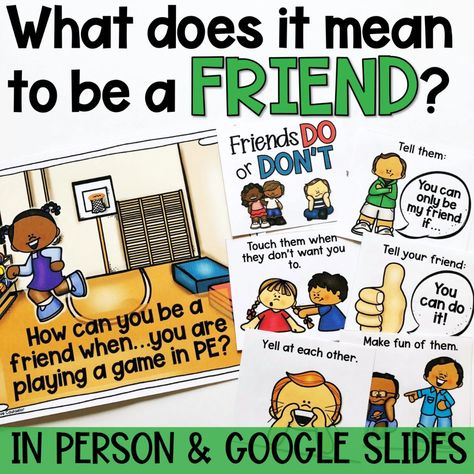 Friendship Lesson and Activities - Shop The Responsive Counselor Respect Lessons, Friendship Lessons, Friendship Skills, Friendship Activities, Social Skills Lessons, Reflection Activities, Responsive Classroom, Counseling Lessons, Guidance Lessons