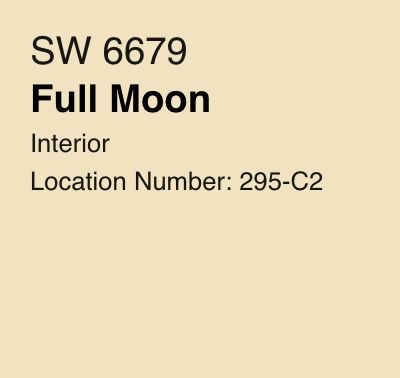 Full Moon Sherwin Williams, Sherwin Williams Full Moon, Sherwin Williams Lemon Chiffon, Yellow Paint Color, Sherwin Williams Creamy, Laura Ashley Paint, Sherman Williams, Yellow Paint Colors, Galley Kitchens