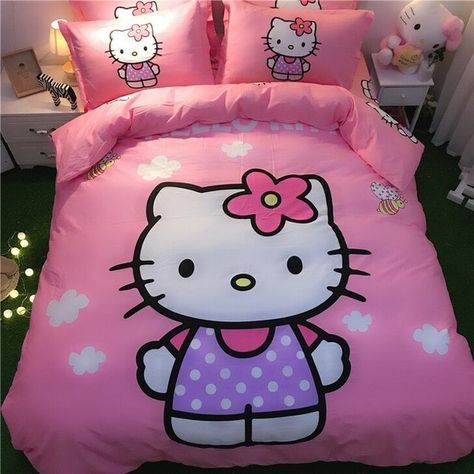 Cama Da Hello Kitty, White Hello Kitty, Hello Kitty Bedroom, Hello Kitty Bed, Sanrio Stuff, Hello Kitty House, Hello Kitty Clothes, Hello Kitty Aesthetic, Melody Hello Kitty