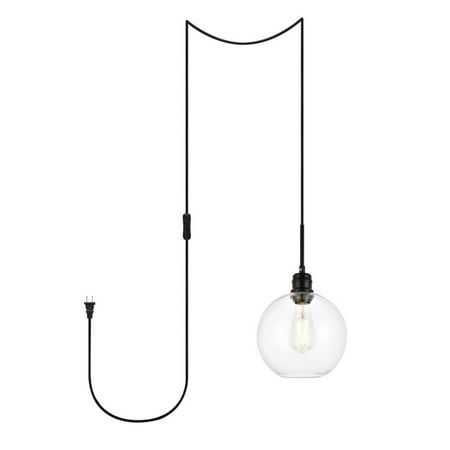 Clean lines and modern whimsy--that's the Emett Collection of plug in pendant lamps. Its single light makes it perfect for any small apartment or room space, but its also a perfect addition to any larger rooms that requires illumination, such as a dining room or living room. Available in a black or brass finish with a round clear glass shade, it won't be too hard to fit this versatile lighting fixture in your home (light bulbs not included). Comes with a 15 foot cord with an in-line on and off s Plug In Pendant Light Living Room, Plug In Pendant Light, Light Living Room, Pendant Lamps, Small Apartment, Light Black, Living Room Lighting, Small Apartments, Brass Finish