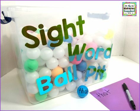 Sight Word Bulletin Boards Kindergarten, Kindergarten Tutoring Ideas, Og Kindergarten, Sight Words Kindergarten Activities, Sight Word Centers, Sight Word Fun, Kindergarten Smorgasboard, Ela Centers, Teaching Sight Words