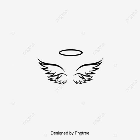 Guardian Angel Drawing Simple, Small Angel Wing Tattoos For Women, Tattoos With Angel Wings, Small Angel Tattoos For Women, Simple Angel Tattoo, Simple Angel Wings, Simple Angel Tattoos, Feather Tattoo For Men, Angel Wings Png