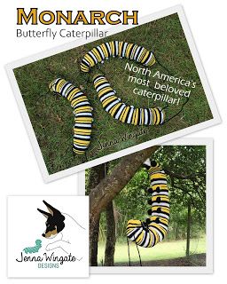 Caterpillar Toys, Instagram Pattern, Monarch Caterpillar, Soft Toy Patterns, Monarch Butterfly, Caterpillar, Tapestry Needle, Stuffed Toys Patterns, Clothes Pins