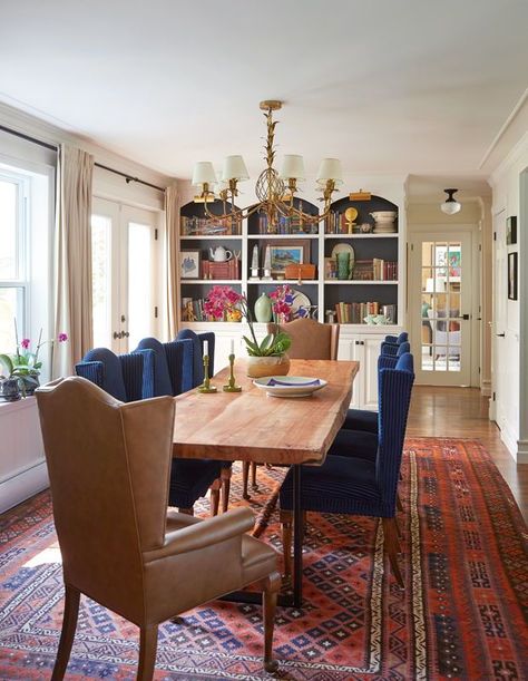 Pottery Barn Kitchen, Country Dining Rooms, Traditional Dining Room, New England Homes, Elegant Dining Room, Large Dining Room, New England Style, The Dining Room, Dining Room Inspiration