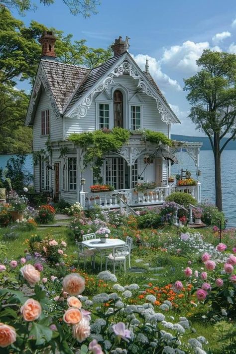 Cottagecore Mansion, Cute Cottage House, Cottage Core House, Dream Life House, House Floor Design, Cute Cottage, Victorian Mansions, Cottage In The Woods, Dream Cottage