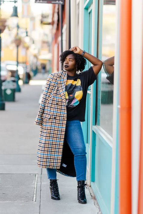 Kahlana Barfield Brown created the Future Collection for Target and I'm excited that I got my hands on the coat. Sharing my thoughts here. Kahlana Barfield Brown, Target Outfits, Kahlana Barfield, Next Clothes, Coat Outfits, My Thoughts, Outfit Posts, Work Fashion, African Print