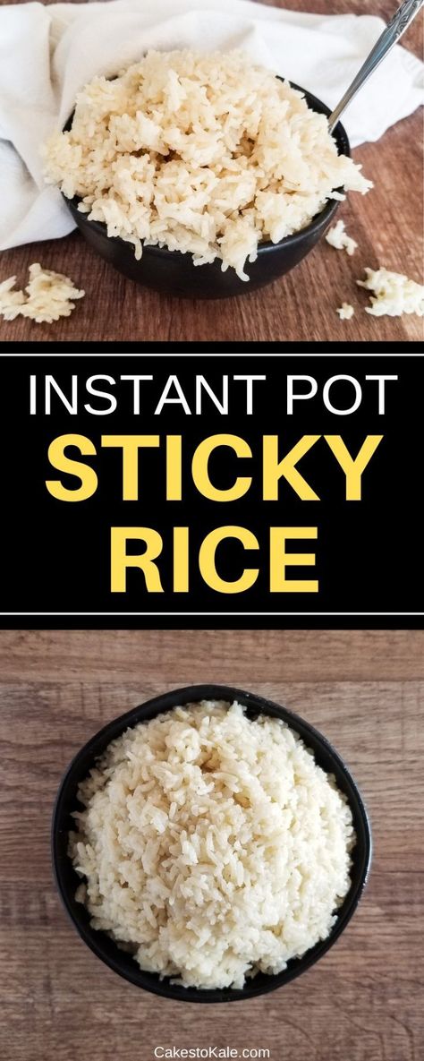 Sticky Rice Recipe, Sticky Rice Cakes, Rice Instant Pot, Sweet Sticky Rice, Recipes Instapot, Instapot Meals, Thai Street Food, Thai Dessert, Best Recipes Ever