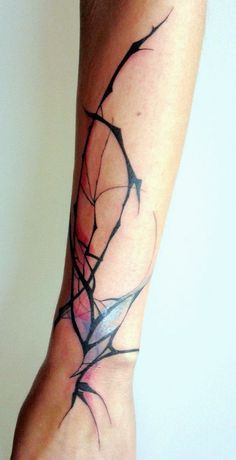 Watercolored abstrat tattoo Amanda Wachob 12-Abstract-Tattoo-A 10 Tattoo, Abstract Tattoo Designs, Disney Tattoo, Abstract Tattoo, Trendy Tattoos, Tattoo Designs For Women, Forearm Tattoos, Line Tattoos, Forearm Tattoo