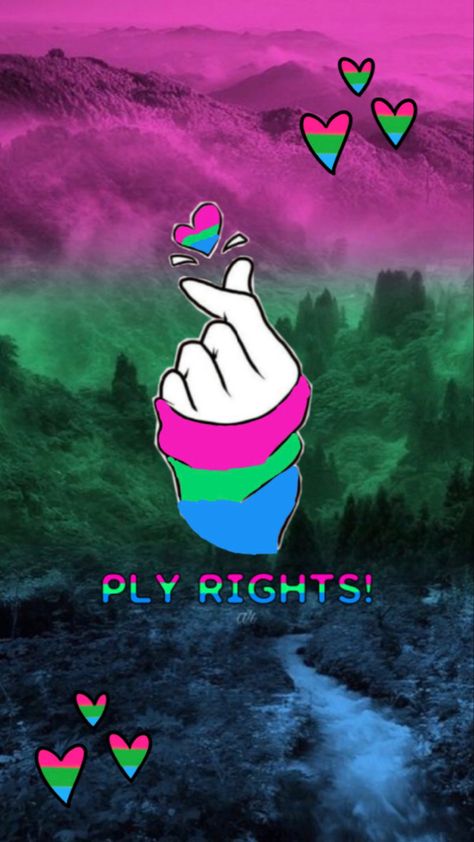 Poly Wallpaper Aesthetic, Poly Flag Aesthetic, Cute Lgbtq Wallpapers, Poly Wallpaper, Lgbtq Wallpaper, Lgbtq Wallpapers, Polysexual Flag, Poly Pride, Pride Wallpapers