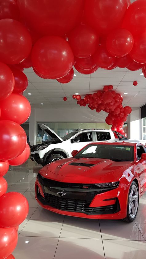 Balloon Car Decoration, Car Dealership Balloon Decor, Car Balloon, Car Exhibition, Balloon Cars, Showroom Decor, Corporate Event Design, Opening Car, Balloon Twisting